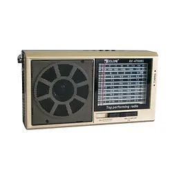 Радіоприймач із сонячною панеллю та батарейками чорний ФМ Golon RX-4700BS - мініатюра 5