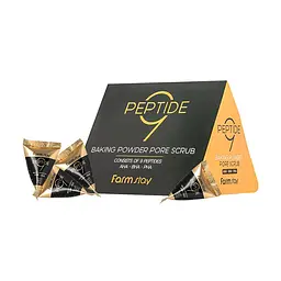 Очищаючий скраб FarmStay Peptide 9 Baking Powder Pore Scrub з пептидним комплексом 7 г - мініатюра 2