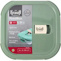 Контейнер для продуктів Krauff з кришкою 800 мл 161х161х69 мм (29-298-071) - мініатюра 2
