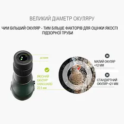 Підзорна труба Vanguard VEO HD 80A 20-60x80/45 WP (VEO HD 80A), Темно-зелений - мініатюра 11