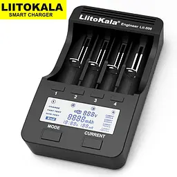 Зарядний пристрій Liitokala Lii-500 на 4 канали (для Ni-MH, Ni-CD, Li-Ion) з блоком живлення + автоадаптер - мініатюра 8
