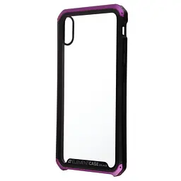 Защитный чехол для Apple iPhone Xs Max, разноцветный, Element Case, прозрачный противоударный, панель, пластиковый с металлическим бортиком, защита всего корпуса, прочный, ArmorStandart (ARM53421) - мініатюра 2