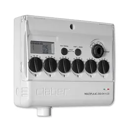 Таймер для поливу одноканальний Claber Multipla AC 220/24 V LCD (6 програм)