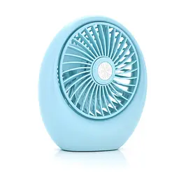 Мінівентилятор на акумуляторі "DianDi Mini Fan SQ1978" Блакитний, маленький вентилятор настільний (ST) - мініатюра 3