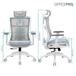 Офісне крісло OfficePro Balance OC620-W-LG-LG (OC620-W-LG-LG) - миниатюра 10