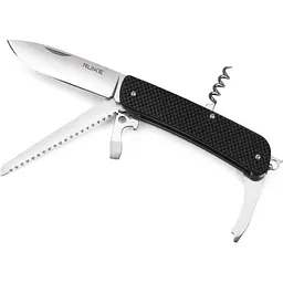 Багатофункціональний ніж Ruike Criterion L32, (8.5 см) 12C27 / G10 чорний, 13 інстр.