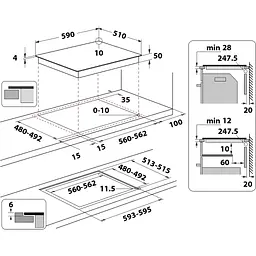 Варочна поверхня Whirlpool WB S0060 NE (WBS0060NE) - мініатюра 2