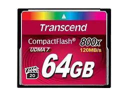 Карта пам'яті Transcend CompactFlash Card 800X 64 GB (TS64GCF800)