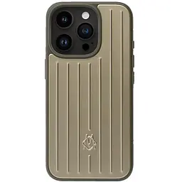 Чохол TPU+Metal Rimowa Style (AAA) для Apple iPhone 15 Pro Max (6.7") Titanium