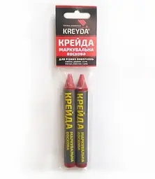 Крейда воскова для маркування Універсальна (2шт), червоний CW606314