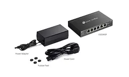 Комутатор ES206GP 6xGE (4xPoE), 65W, WebSmart TP-Link teh0018251 - мініатюра 3
