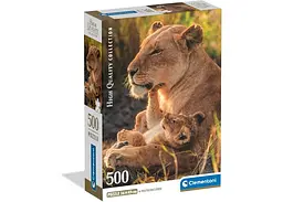 Пазл Clementoni High Quality Collection: Мамина левина любов (High Quality Collection - Feline Love Puzzle - 500 pcs.), 500 ел. (35620)