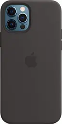 Чохол оригінальний силіконовий Silicone Case MM2A3ZM/A MagSafe (Original) для Apple iPhone 12/12 Pro (6.1") Black - мініатюра 4
