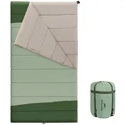 Спальний мішок двомісний Naturehike CNK2300019, зелений