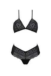 Комплект Passion KERRIA BIKINI black, L/XL, бралет і трусики-бікіні - мініатюра 3