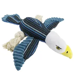 М'яка іграшка для собак Bird Shaped Squeaky Dog Plush Toy з мотузками і пищалкою