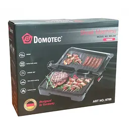 Електрогриль контактний Domotec MS-240 1000 Вт, антипригарне покриття, індикатор нагріву - мініатюра 5