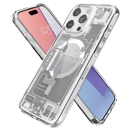 Чохол Spigen Ultra Hybrid Zero One (MagFit) White для iPhone 15 Pro Max (ACS07034) - мініатюра 4