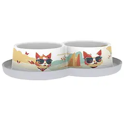 Moderna Double Trendy Dinner Indy&Louise модерна Інді і Луїза подвійна миска для котів, 2х350мл