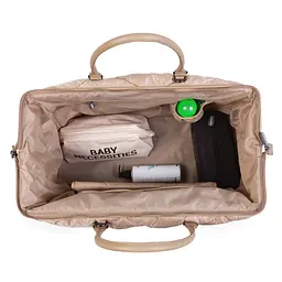 Сумка Childhome Mommy bag, дута, бежева (CWMBBPBE) - мініатюра 6