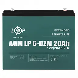 Акумулятор LogicPower LP 6-DZM-20 Ah AGM - мініатюра 4