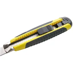 Ніж сегментний будівельний висувний Сила 18 мм прогумований MultiFlex 400226
