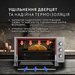 Електрична піч Perfelli CLASSIC 48 GREY - мініатюра 3