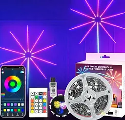 Ефектний світильник Феєрверк 28Key Kit BT ∙ Світломузика з пультом та Bluetooth - мініатюра 6