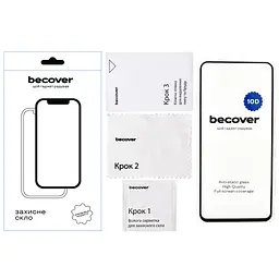Скло захисне BeCover Xiaomi Redmi 12 4G 10D Black (711369)