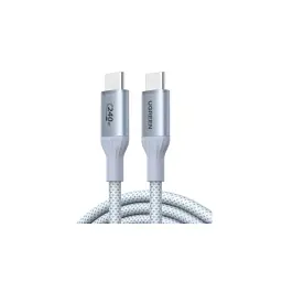 Дата кабель USB-C to USB-C 1.0m PD3.1 240W 480Mbps braided black Ugreen (75731)
