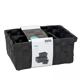 Набір кошиків KELA Neo чорний 3 штуки (24485) - мініатюра 3