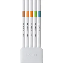 Набір лайнерів Uni Emott Fine Line Nature Color 0.4 мм 5 кольорів (PEM-SY/5C.06NC) - мініатюра 2