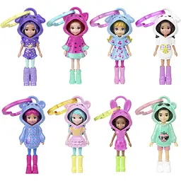 Мінілялька-брелок Polly Pocket у худі в асортименті (JMN38)