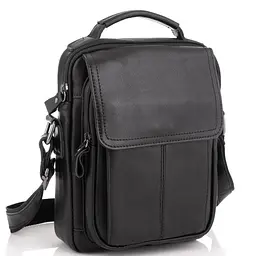 Чоловіча сумка через плече чорна Tiding Bag N2-8017A