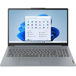 Ноутбук Lenovo IdeaPad Slim 3 15IAH8 (83ER00FMRM), Intel Core i5-12450H до 4,4 ГГц, 15,6" Full HD, 8 ГБ, SSD 512 ГБ, Intel UHD Graphics, Windows 11 Home, сірий