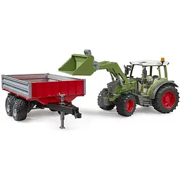 Іграшкова машинка Bruder Трактор Fendt Vario 211 з переднім навантажувачем та причепом 1:16 (02182) - мініатюра 3