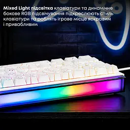 Клавіатура Ajazz NK68 Red Switch White USB-C (NK68-R-S-W) - мініатюра 13