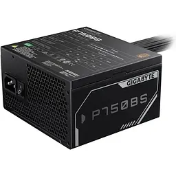 Блок живлення Gigabyte 750 Вт P750BS, Black, 80+ Bronze, 120 мм FDB, 1xMolex / 7xSATA / 4x6+2-pin / 2x4+4-pin / 1x20+4-pin, захист OVP/OPP/SCP/UVP/OCP/OTP (GP-P750BS)