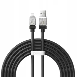 Кабель Baseus CoolPlay Series Fast Charging Cable USB to Lightning 2.4A 1m CAKW000401 Black