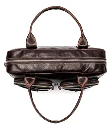 Сумка-портфель чоловіча зі шкіри 20004 Vintage коричневий - мініатюра 9