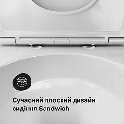 Унітаз підвісний AquaSpin AM.PM Func 49 см, із сидінням мікроліфт білий CFA1902SC - мініатюра 5