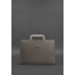 Сумка для ноутбука та документів BlankNote Жіноча шкіряна 15 Brown-Beige (BN-BAG-36-beige) - мініатюра 3