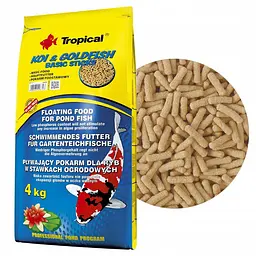Сухий корм для ставкових риб Tropical в паличках Koi & Goldfish Basic Sticks 50 л для всіх ставкових риб - мініатюра 2