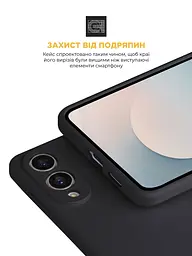 Силиконовый чехол с MagSafe для Samsung Galaxy S25 Edge 5G, ICON2 MagCase, черный, противоударный, панель с мягкой подкладкой, защита всего корпуса, поддержка беспроводной зарядки, совместим с защитными стеклами и пленками, ArmorStandart (ARM88091) - мініатюра 5