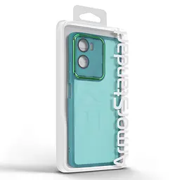 Защитный чехол для Motorola G06 4G/G06 Power 4G, Shade, зеленый, TPU+PC, матовый, защита всего корпуса, панель-накладка, противоударный, с высокими бортами, амортизирует удары при падениях, ArmorStandart (ARM89067) - мініатюра 3