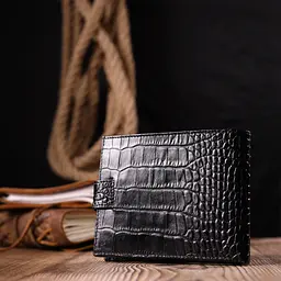 Чоловічий шкіряний гаманець KARYA 12,5х10х1 см acs0023948 - мініатюра 9