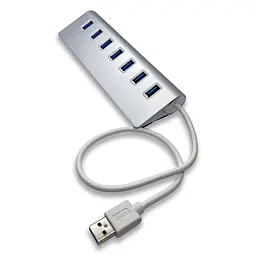 USB-хаб XON SmartHub Pro 7хUSB3.0 Сірий (UHAPM070073G 5009) - мініатюра 4