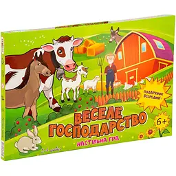 Настільна Гра-бродилка Веселе господарство Strateg 30456 укр.