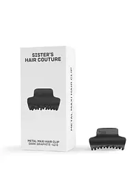 Заколка для волосся Sister's Aroma Matte dark graphite Maxi металева 50 г - мініатюра 2