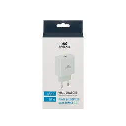 Зарядний пристрій RivaCase 1xUSB Type-C PD 20 Вт white (PS4101 W00 (White)) - мініатюра 3